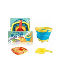 Balde de playa plegable con accesorio