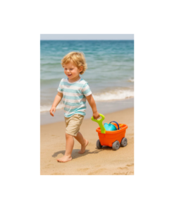 Carrito de playa 10 piezas naranja