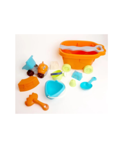 Alternative view of Carrito de playa 10 piezas naranja