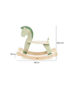 Alternative view of Caballito mecedor de madera
