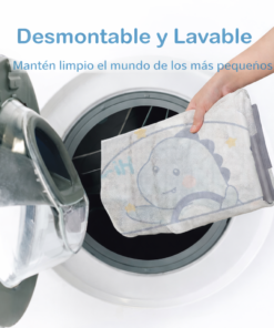 Alternative view of Corral infantil diseño Dinosaurio color gris 120x120