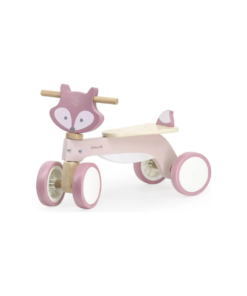 Triciclo Infantil de Madera Zorro Rosa