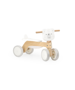 Triciclo Infantil de Madera blanco Osito