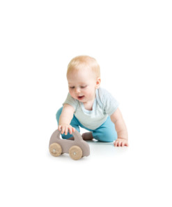 Alternative view of Autito de Madera polarb color Beige