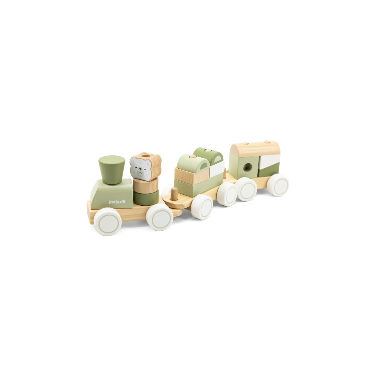Tren apilable verde Polarb