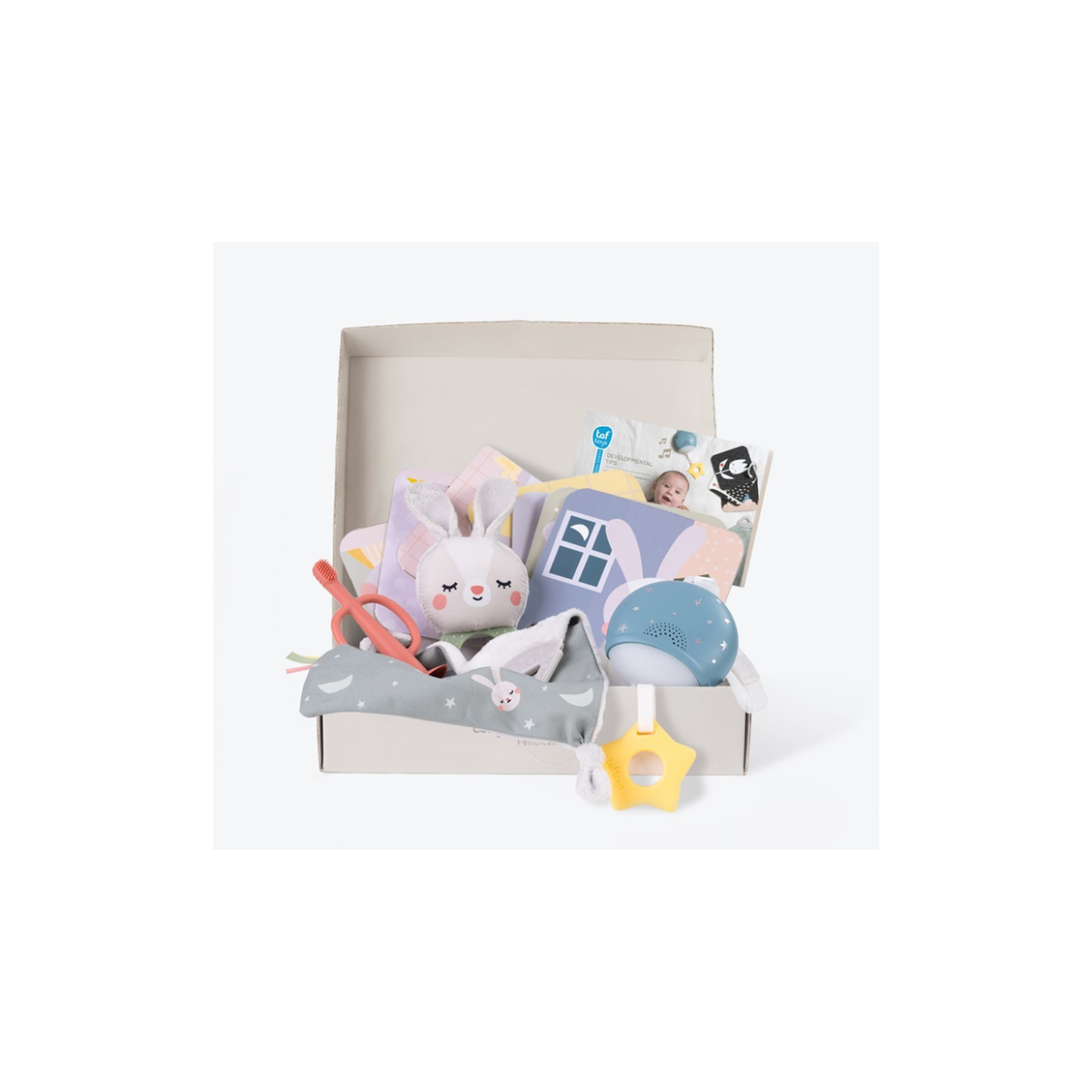 Kit Hora de Dormir para Bebé  Rutina de Sueño + Juguetes Didácticos + Luz y Música