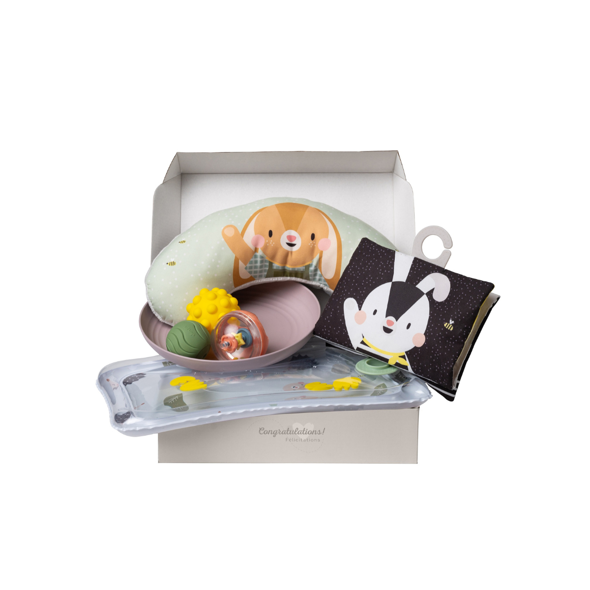 Kit "Barriguita" Sensorial para Bebé Taf Toys  Juguetes Didácticos Estimulación Temprana Recién Nacido