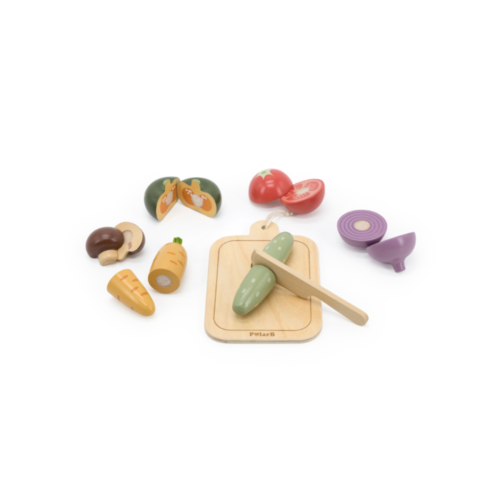 Tabla para Cortar Verduras de Madera con Velcro