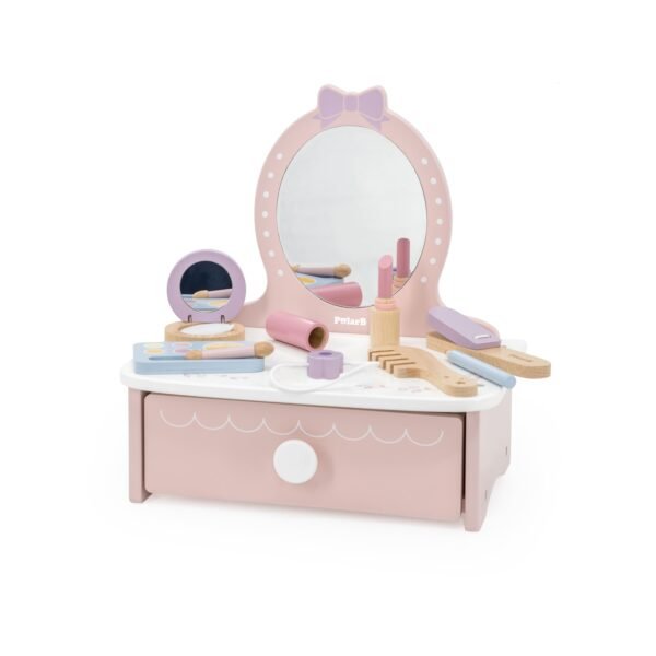Mesita Tocador Infantil con Espejo y Accesorios Polarb