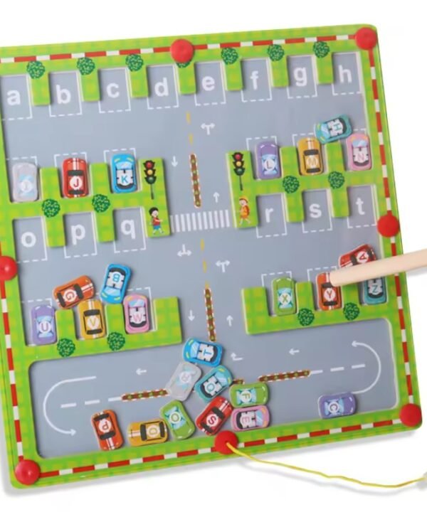 Estacionamiento Laberinto Magnético de Autos y Letras