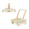 Caminador cocodrilo de madera con 40 bloques