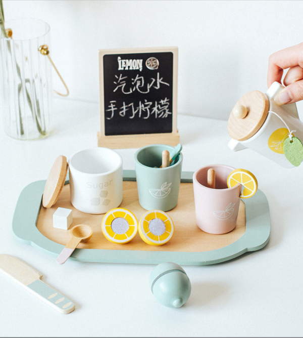 Set de Limonada Infantil de Madera con Accesorios  +3 Años