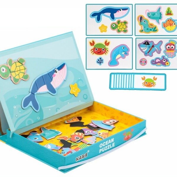 Puzzle Magnético de Animales del Océano KABI – Juego Didáctico Infantil