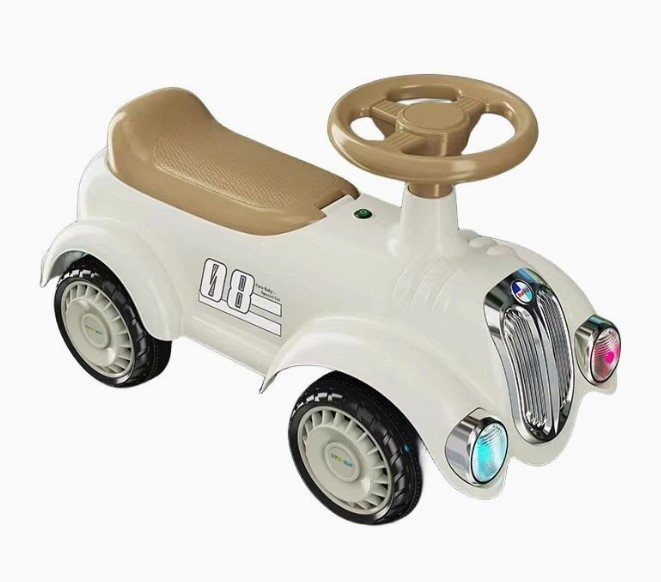 Buggy Auto Infantil Retro Correpasillos con Luces y Música