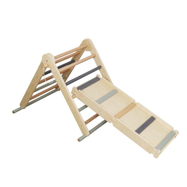 Juego de Escalada Montessori de Madera con Triángulo y Rampa